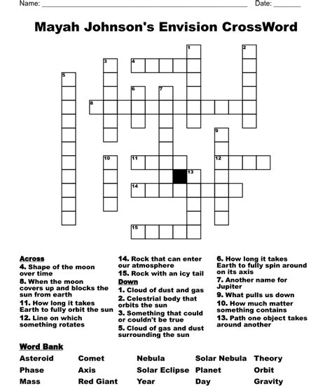 envision crossword